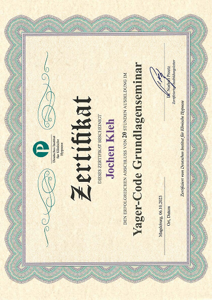 Yager Code Grundlagenseminar