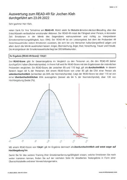 Mimikresonanz Trainer, Eilert-Akademie